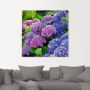 Artland Artprint Hortensia's in de tuin als artprint van aluminium artprint voor buiten artprint op linnen poster muursticker - Thumbnail 2