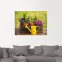 Artland Artprint Houten kistje heide narcis gieter als artprint van aluminium artprint voor buiten artprint op linnen in verschillende maten - Thumbnail 2