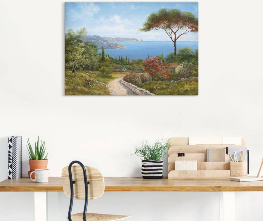 Artland Artprint Huis aan de zee als artprint op linnen poster muursticker in verschillende maten