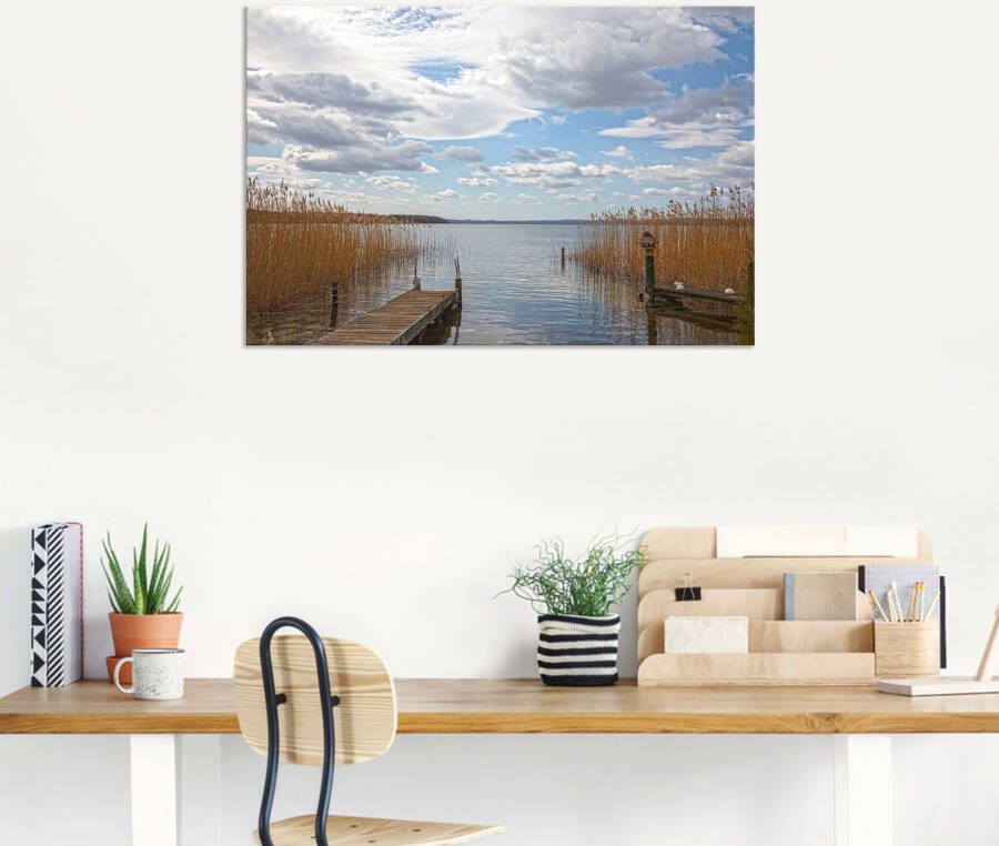 Artland Artprint op linnen Idylle aan het Ratzeburger meer - Foto 3