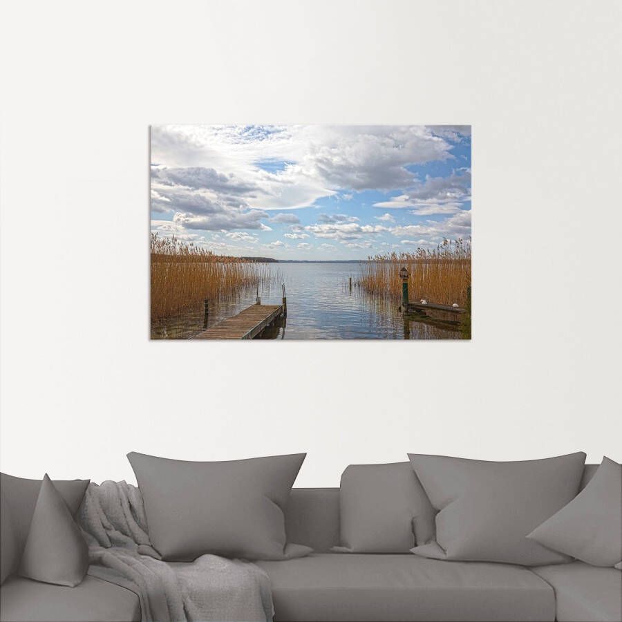 Artland Artprint op linnen Idylle aan het Ratzeburger meer - Foto 4