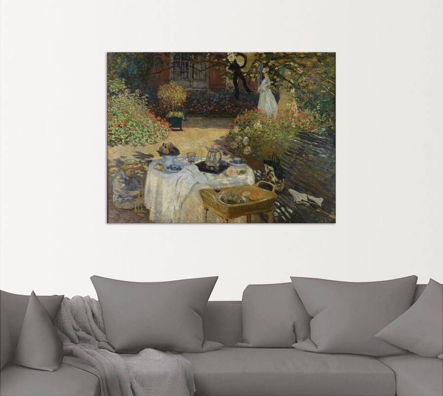 Artland Artprint In de tuin van Claude Monet in Argenteuil als artprint van aluminium artprint voor buiten artprint op linnen poster in verschillende maten. maten