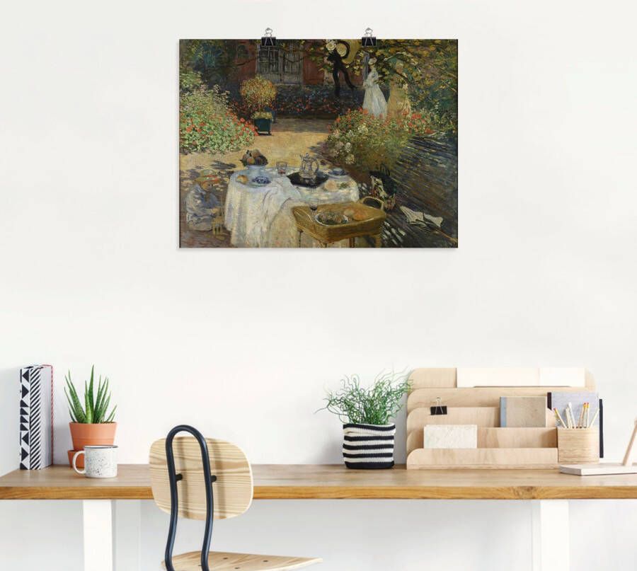 Artland Artprint In de tuin van Claude Monet in Argenteuil als artprint van aluminium artprint voor buiten artprint op linnen poster in verschillende maten. maten