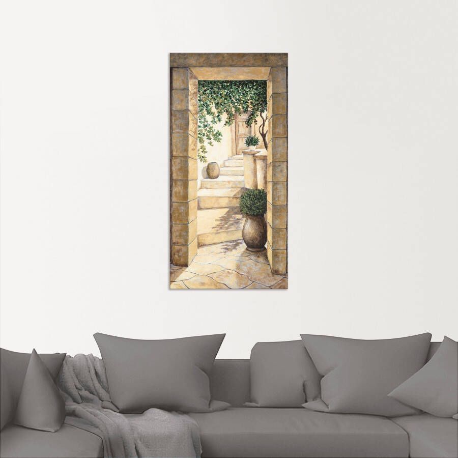 Artland Artprint Ingang Fresco als artprint van aluminium artprint voor buiten artprint op linnen poster muursticker