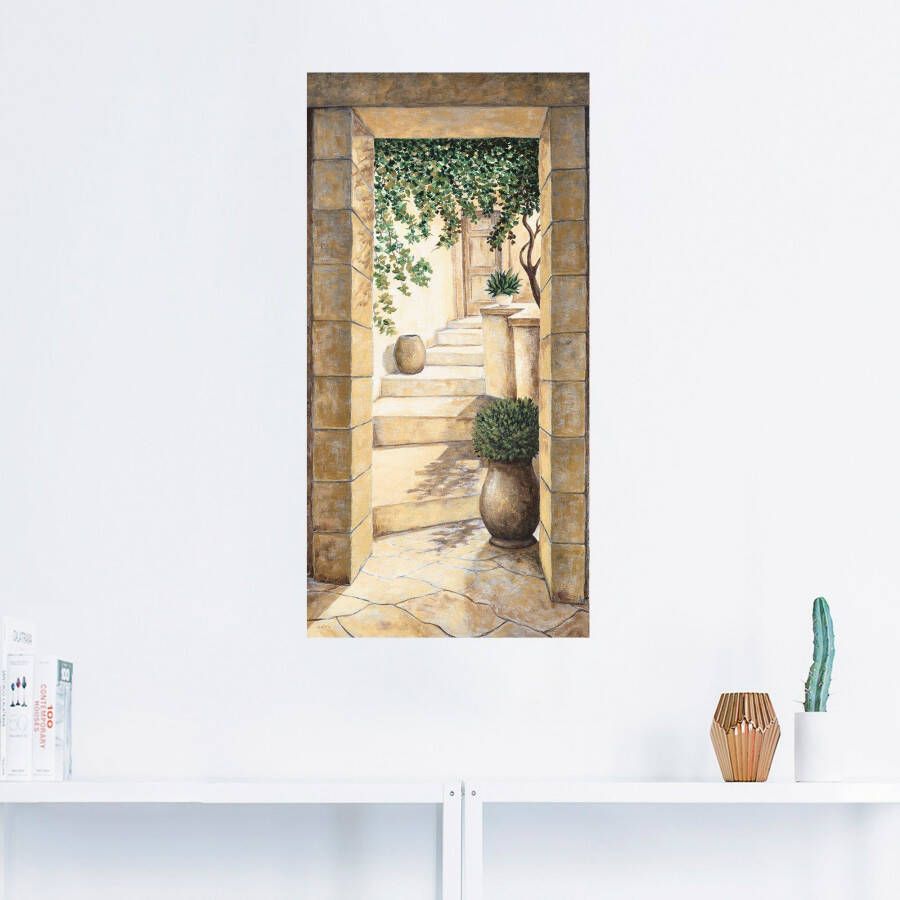 Artland Artprint Ingang Fresco als artprint van aluminium artprint voor buiten artprint op linnen poster muursticker