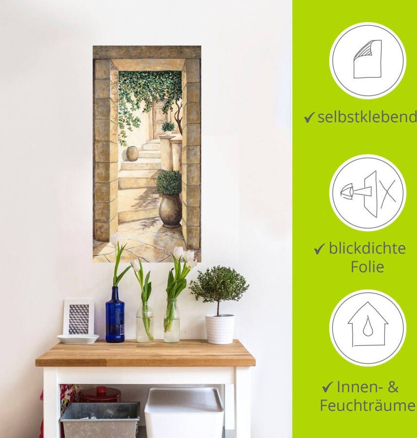 Artland Artprint Ingang Fresco als artprint van aluminium artprint voor buiten artprint op linnen poster muursticker