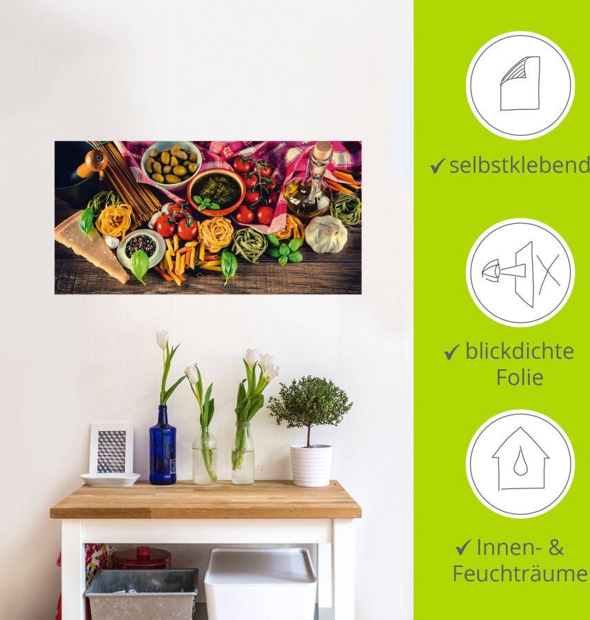 Artland Artprint Italiaans mediterraan eten als artprint van aluminium artprint voor buiten artprint op linnen poster muursticker