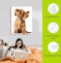 Artland Artprint Jonge hond die naar muziek door hoofdtelefoon luistert als artprint op linnen poster muursticker in verschillende maten - Thumbnail 6