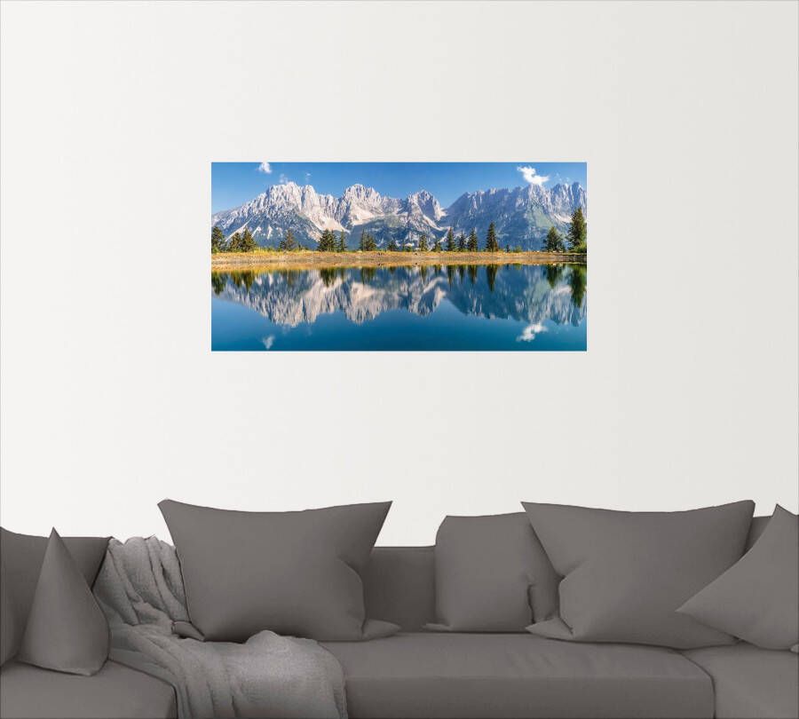 Artland Artprint Kaisergebergte Tirol als artprint van aluminium artprint voor buiten artprint op linnen poster muursticker