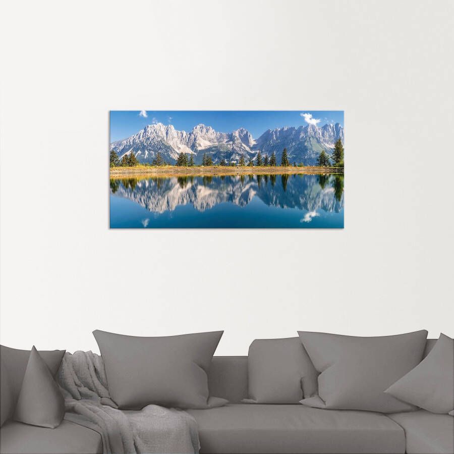 Artland Artprint Kaisergebergte Tirol als artprint van aluminium artprint voor buiten artprint op linnen poster muursticker