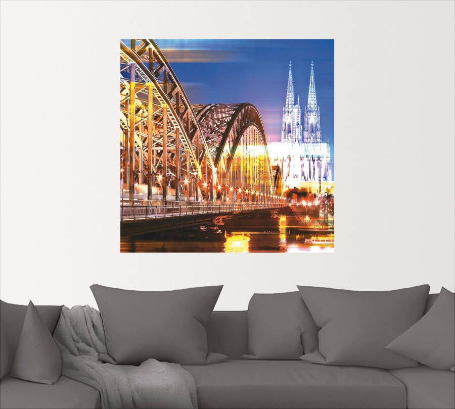 Artland Artprint Keulen Skyline abstracte collage 10
