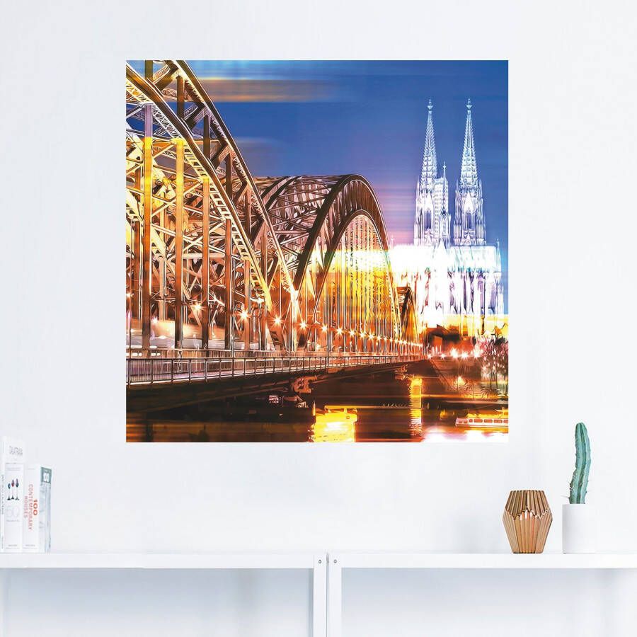Artland Artprint Keulen Skyline abstracte collage 10