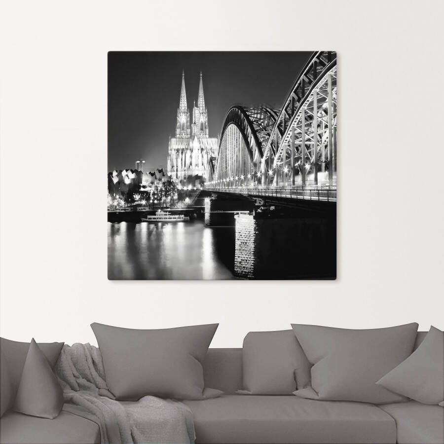 Artland Artprint Keulen Skyline abstracte collage 19 als artprint op linnen poster in verschillende formaten maten