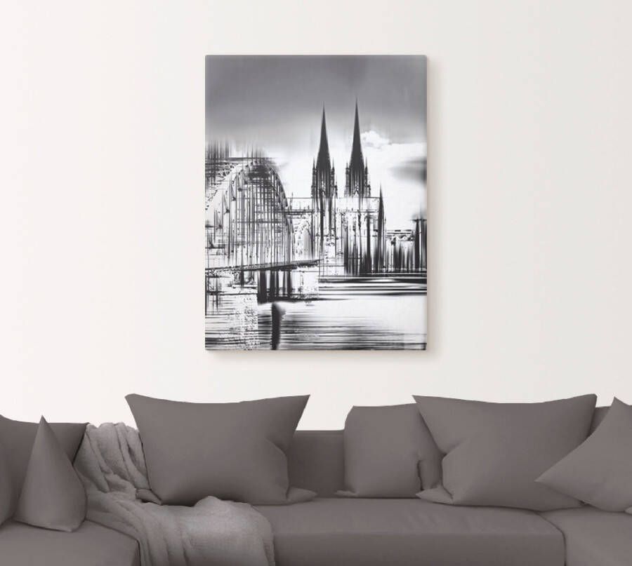 Artland Artprint Keulen Skyline collage III als artprint op linnen poster muursticker in verschillende maten