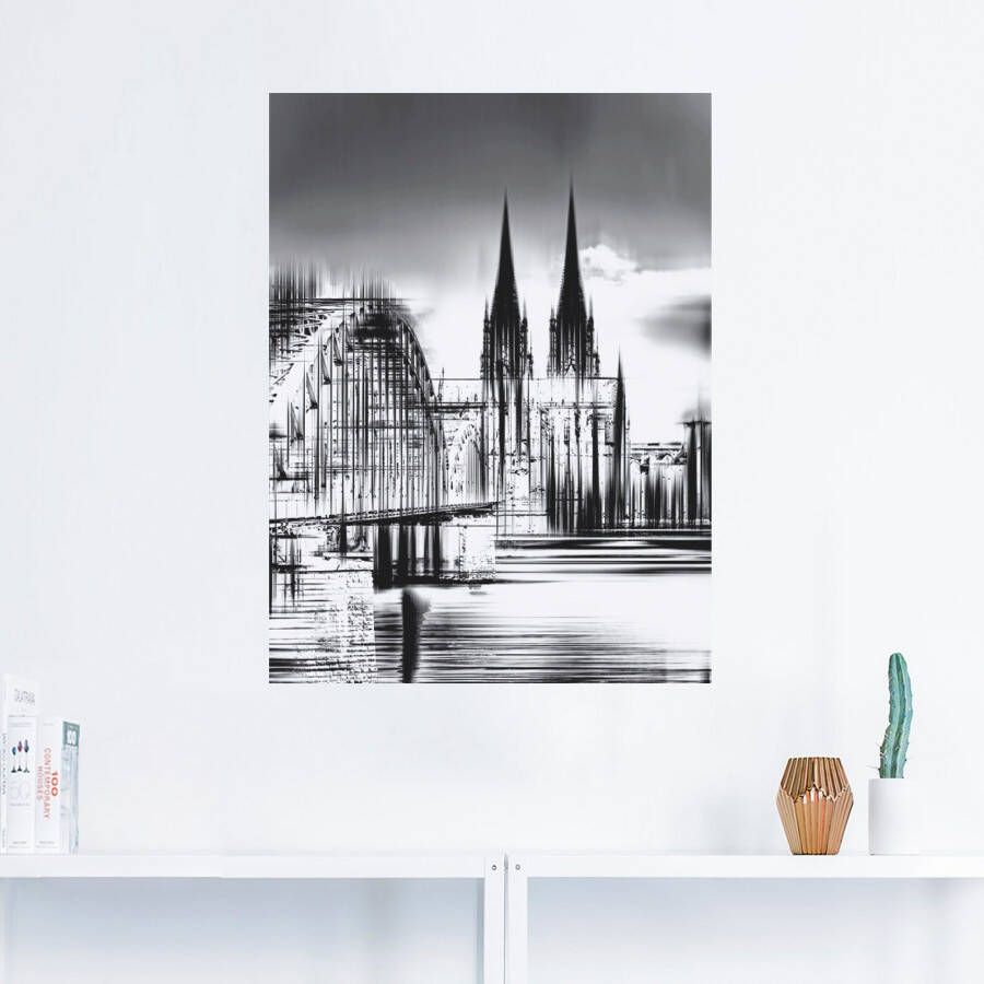 Artland Artprint Keulen Skyline collage III als artprint op linnen poster muursticker in verschillende maten