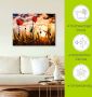 Artland Artprint Klaprozen bij zonsondergang als artprint van aluminium artprint voor buiten artprint op linnen poster muursticker - Thumbnail 4