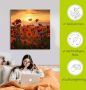 Artland Artprint Klaprozen in het avondlicht als artprint van aluminium artprint voor buiten artprint op linnen poster muursticker - Thumbnail 5