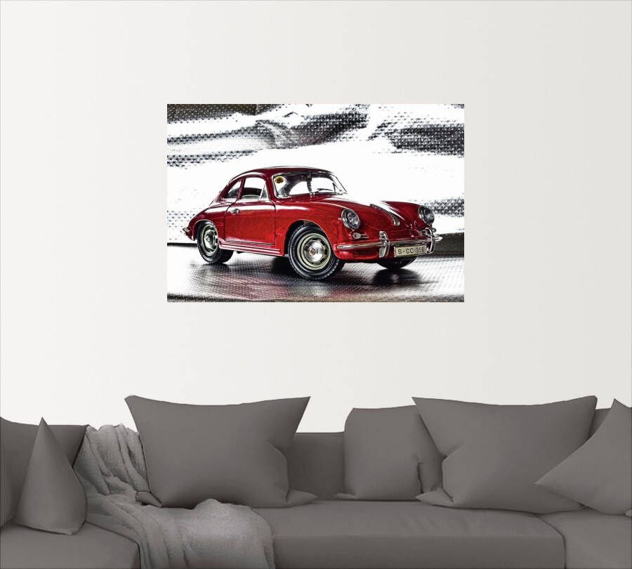 Artland Artprint Klassiek model de Porsche 356 als artprint van aluminium artprint voor buiten artprint op linnen poster muursticker