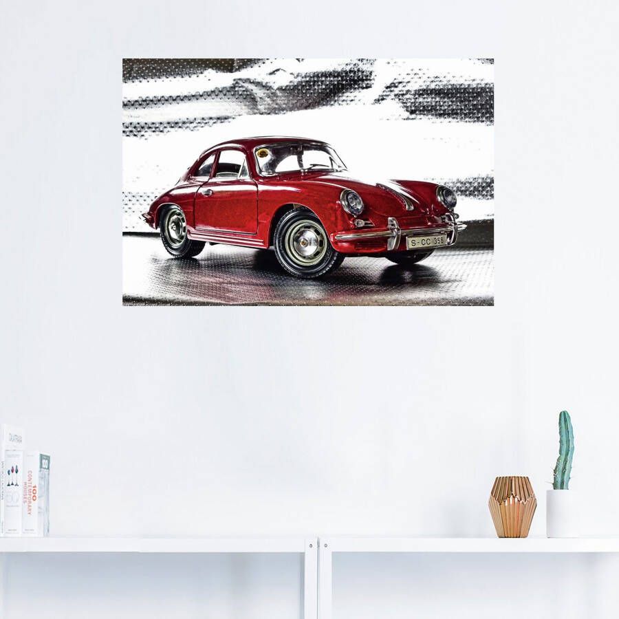 Artland Artprint Klassiek model de Porsche 356 als artprint van aluminium artprint voor buiten artprint op linnen poster muursticker