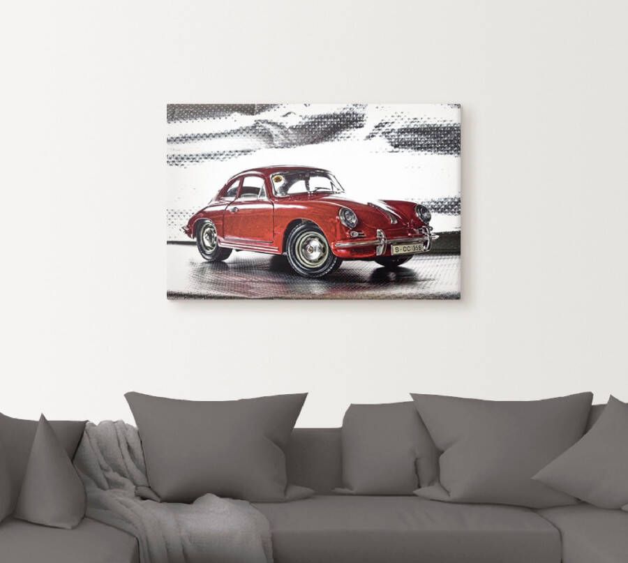 Artland Artprint Klassiek model de Porsche 356 als artprint van aluminium artprint voor buiten artprint op linnen poster muursticker