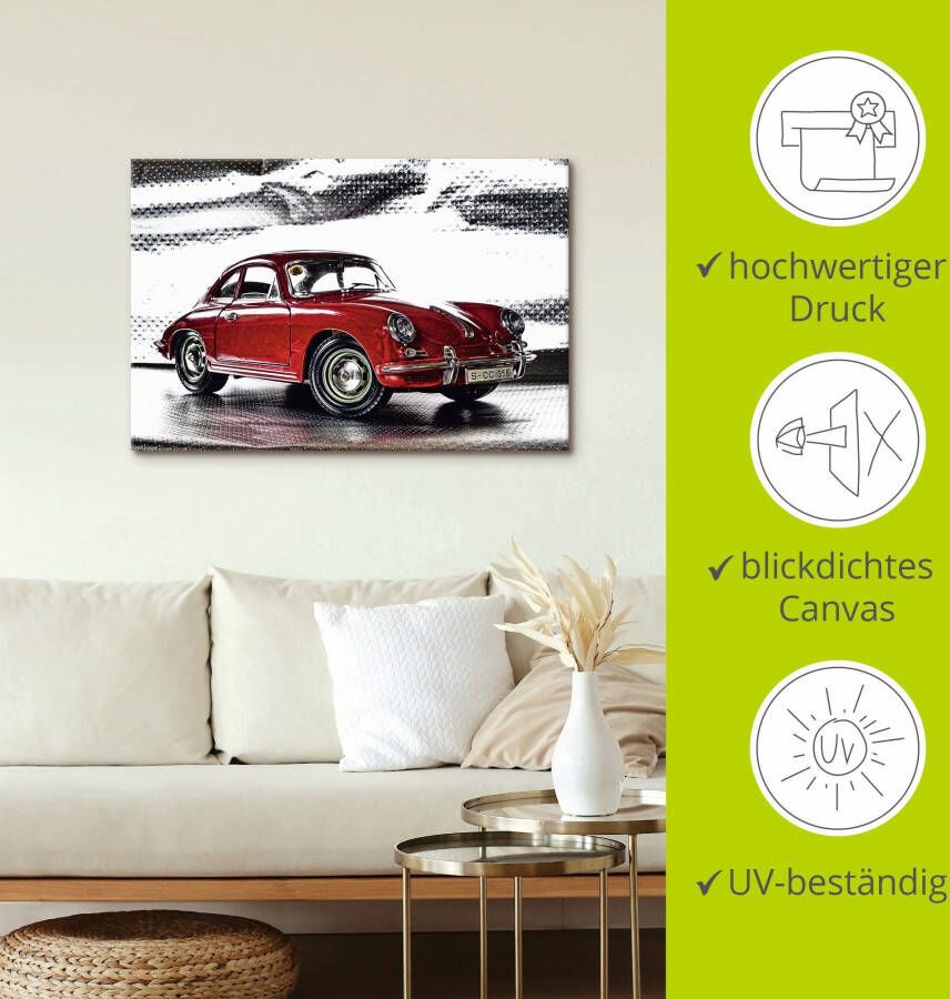 Artland Artprint Klassiek model de Porsche 356 als artprint van aluminium artprint voor buiten artprint op linnen poster muursticker