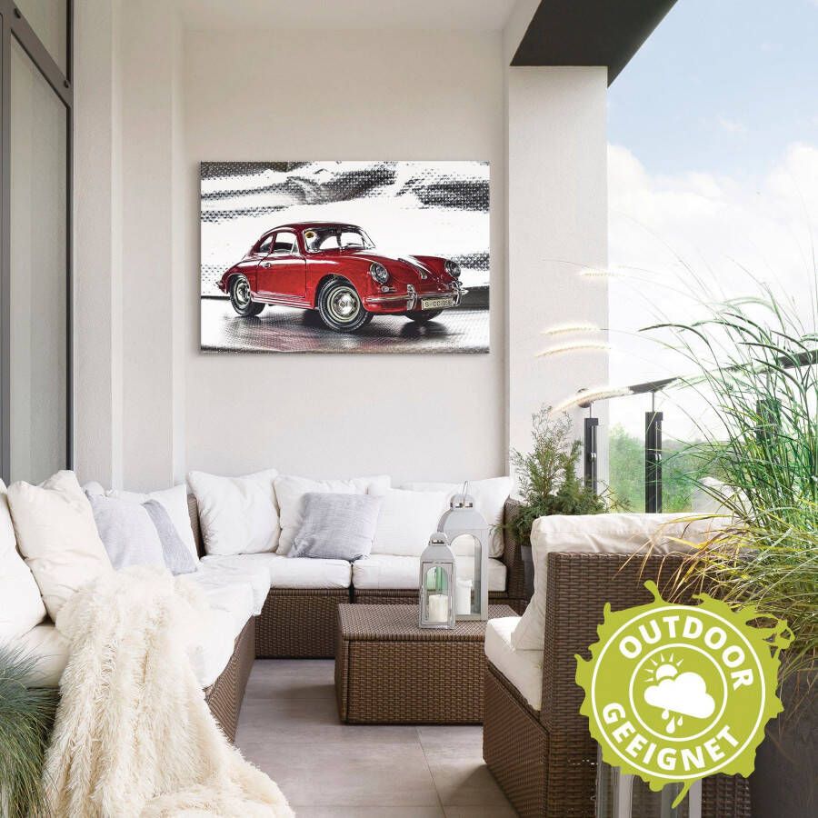 Artland Artprint Klassiek model de Porsche 356 als artprint van aluminium artprint voor buiten artprint op linnen poster muursticker - Foto 4