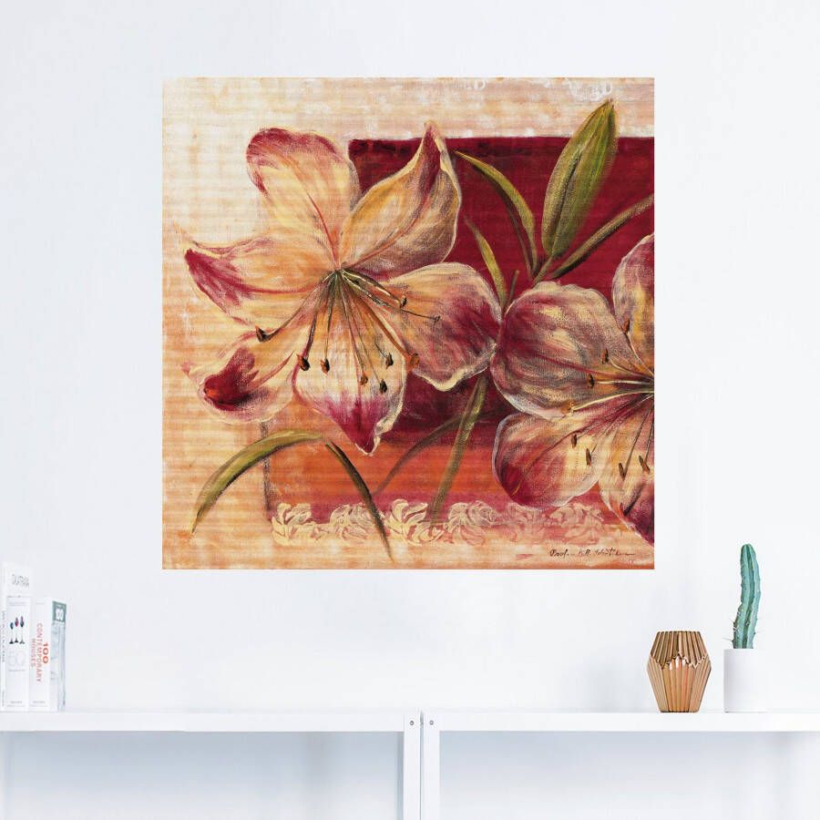 Artland Artprint Klassieke bloemen III als artprint op linnen muursticker in verschillende maten