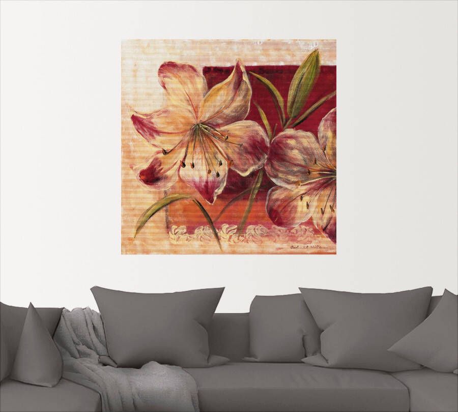 Artland Artprint Klassieke bloemen III als artprint op linnen muursticker in verschillende maten