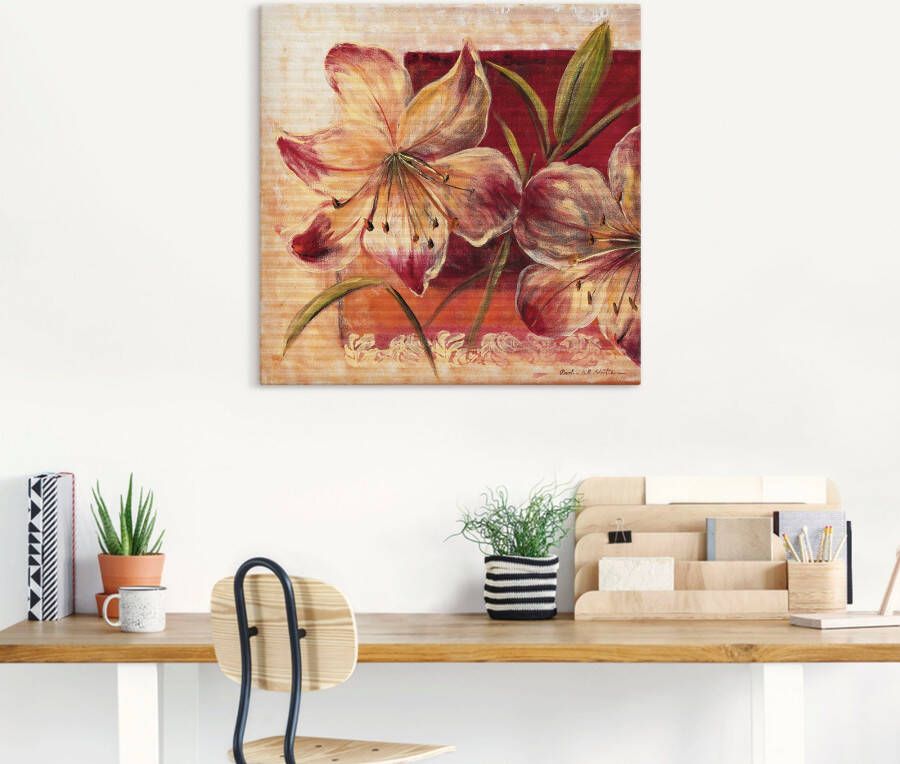 Artland Artprint Klassieke bloemen III als artprint op linnen muursticker in verschillende maten