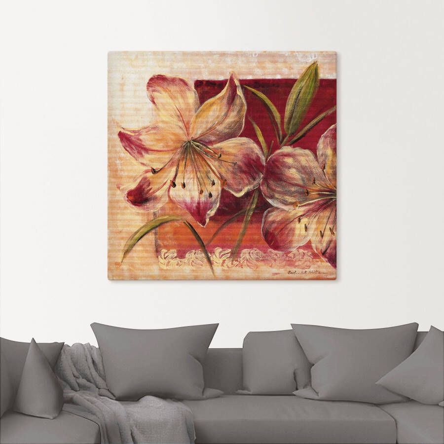 Artland Artprint Klassieke bloemen III als artprint op linnen muursticker in verschillende maten