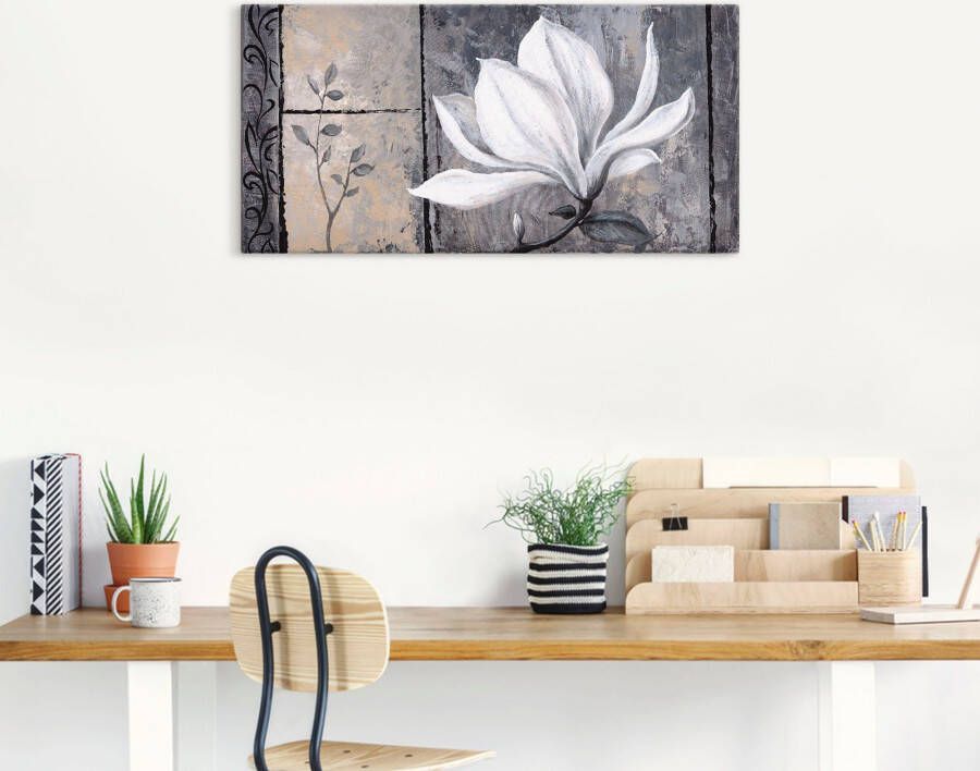 Artland Artprint Klassieke magnolia als artprint van aluminium artprint voor buiten artprint op linnen poster muursticker