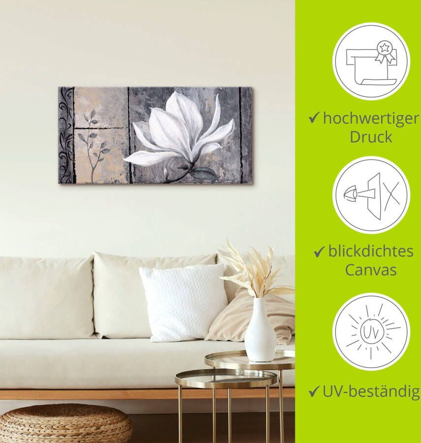 Artland Artprint Klassieke magnolia als artprint van aluminium artprint voor buiten artprint op linnen poster muursticker