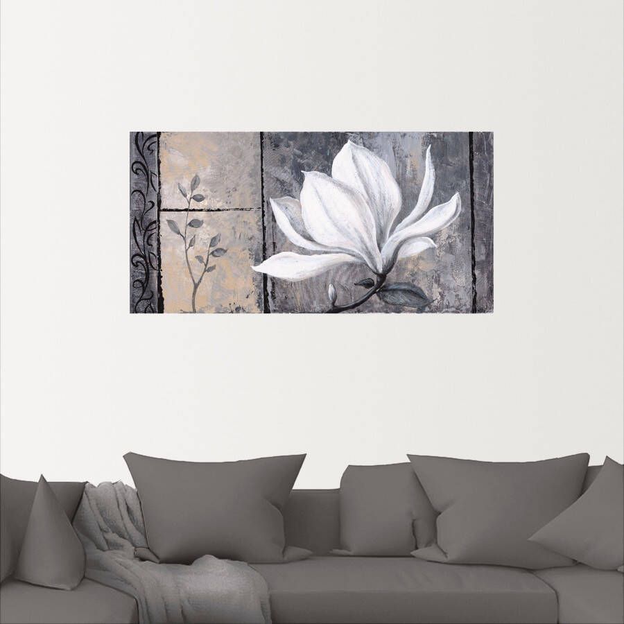 Artland Artprint Klassieke magnolia als artprint van aluminium artprint voor buiten artprint op linnen poster muursticker