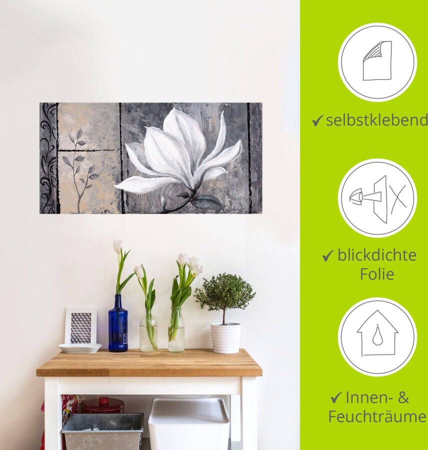 Artland Artprint Klassieke magnolia als artprint van aluminium artprint voor buiten artprint op linnen poster muursticker