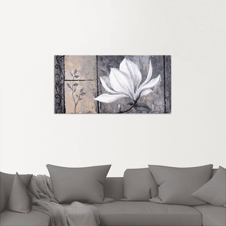 Artland Artprint Klassieke magnolia als artprint van aluminium artprint voor buiten artprint op linnen poster muursticker