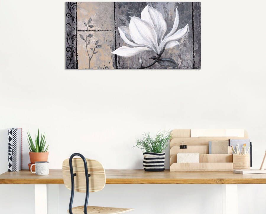 Artland Artprint Klassieke magnolia als artprint van aluminium artprint voor buiten artprint op linnen poster muursticker