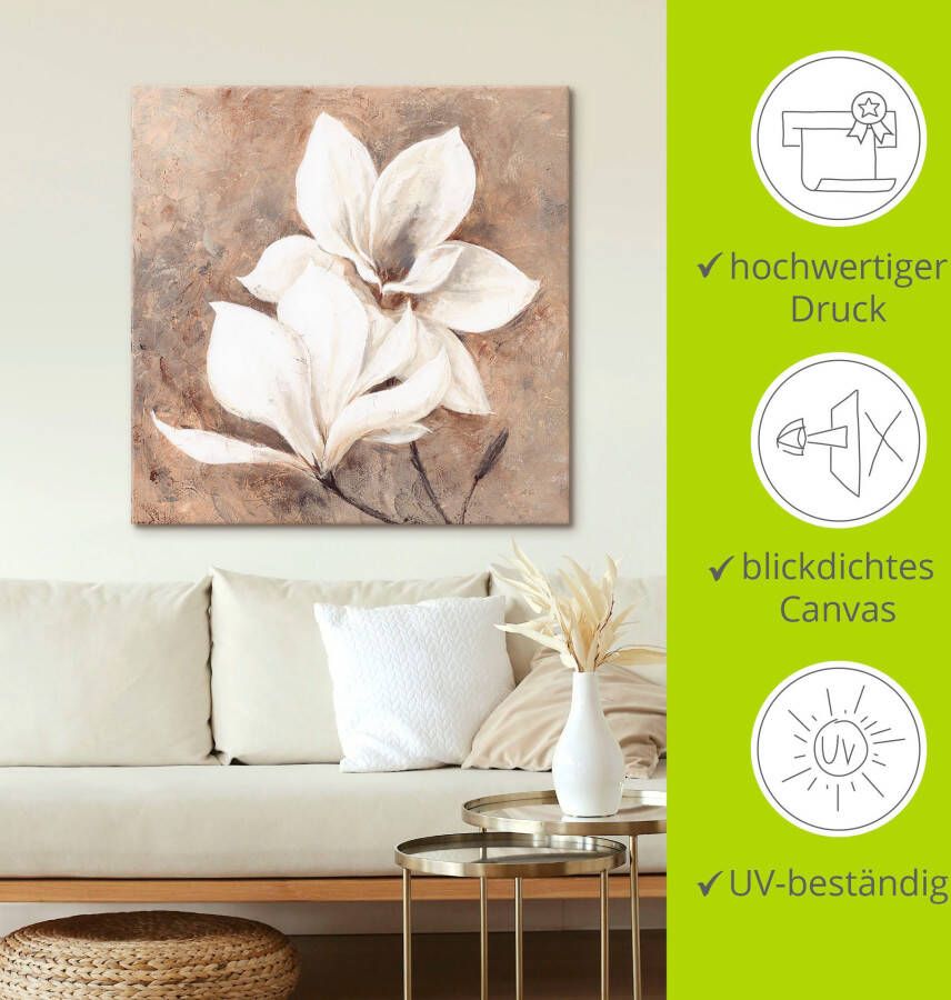 Artland Artprint Klassieke magnolia's als artprint van aluminium artprint voor buiten artprint op linnen poster muursticker