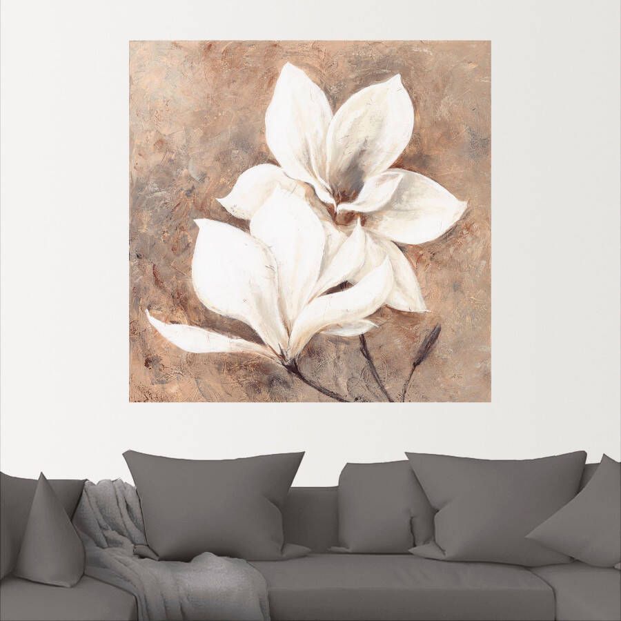 Artland Artprint Klassieke magnolia's als artprint van aluminium artprint voor buiten artprint op linnen poster muursticker