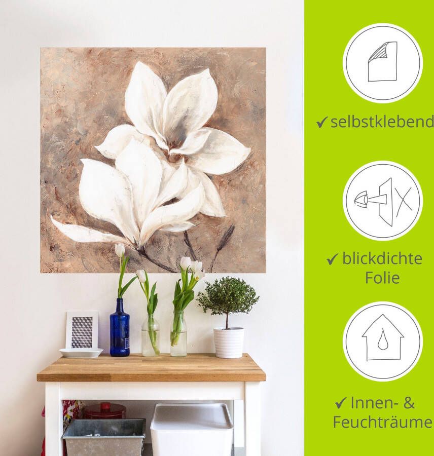 Artland Artprint Klassieke magnolia's als artprint van aluminium artprint voor buiten artprint op linnen poster muursticker