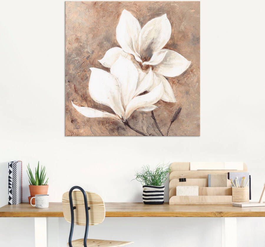 Artland Artprint Klassieke magnolia's als artprint van aluminium artprint voor buiten artprint op linnen poster muursticker