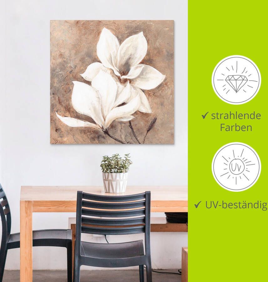 Artland Artprint Klassieke magnolia's als artprint van aluminium artprint voor buiten artprint op linnen poster muursticker