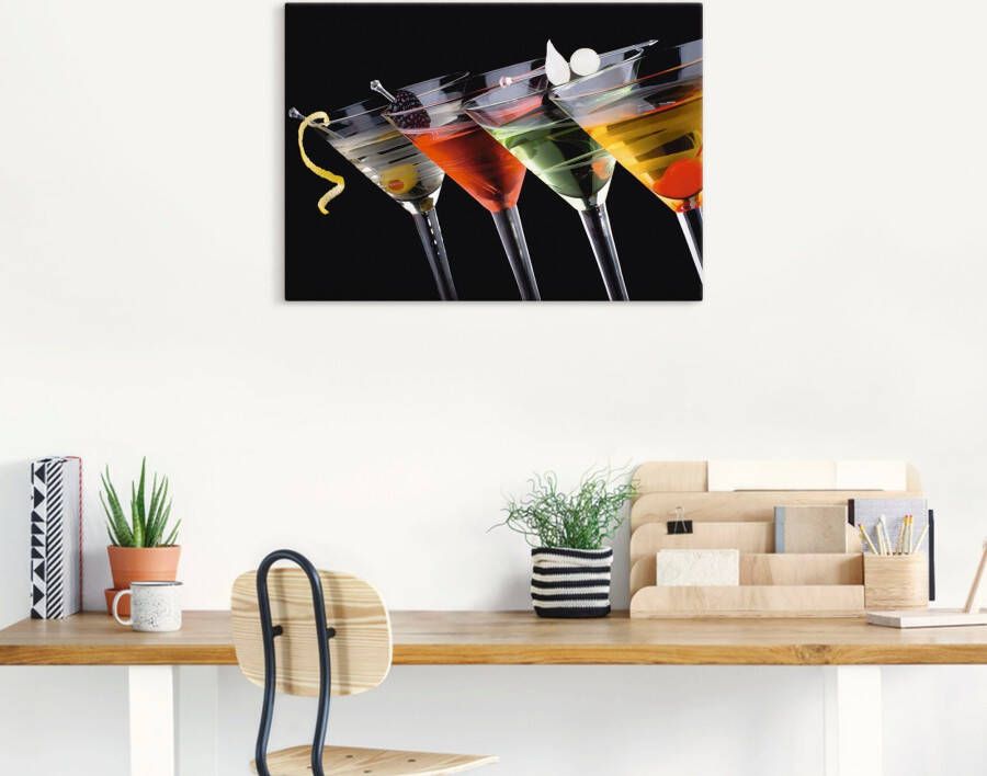 Artland Artprint Klassieke Martini cocktail als artprint op linnen poster muursticker in verschillende maten