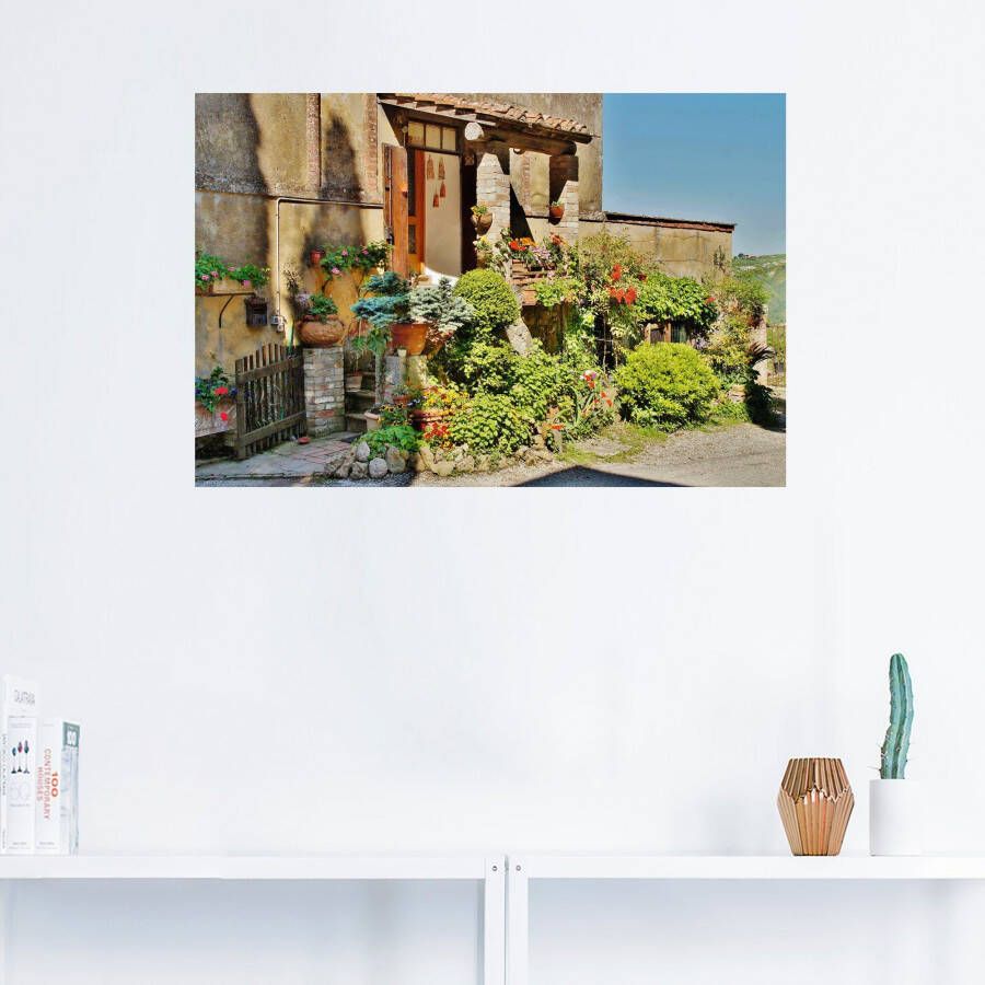 Artland Artprint Klein paradijs in de Toscane als artprint op linnen poster in verschillende formaten maten - Foto 2