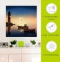 Artland Artprint Kleine haven met vuurtoren als artprint op linnen muursticker in verschillende maten - Thumbnail 4