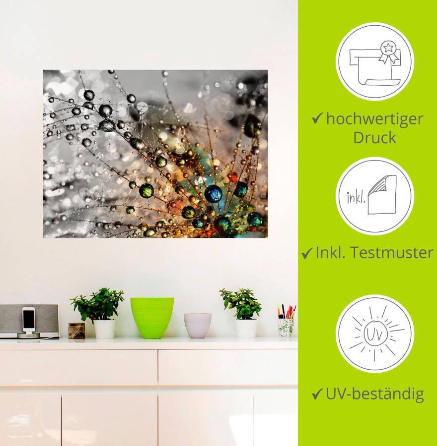 Artland Artprint Kleurrijke natuur als artprint van aluminium artprint voor buiten artprint op linnen poster muursticker