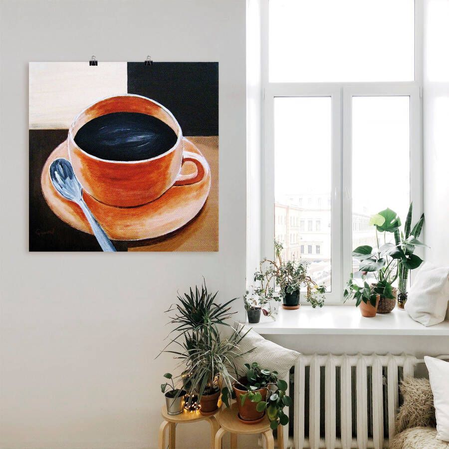 Artland Artprint Koffie als artprint op linnen poster in verschillende formaten maten