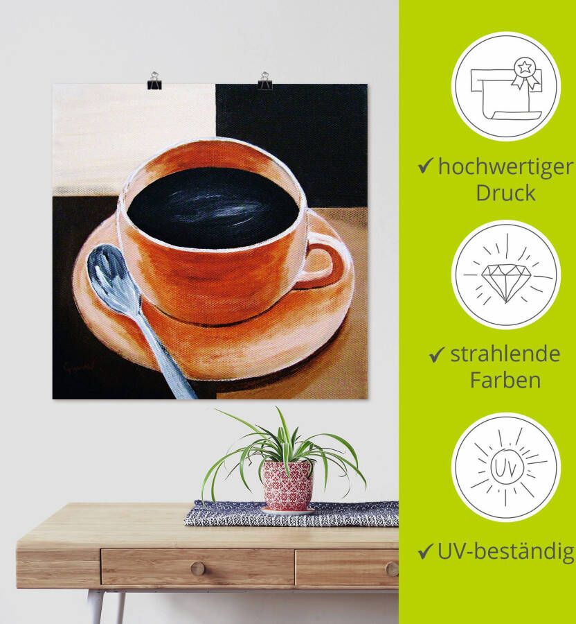 Artland Artprint Koffie als artprint op linnen poster in verschillende formaten maten