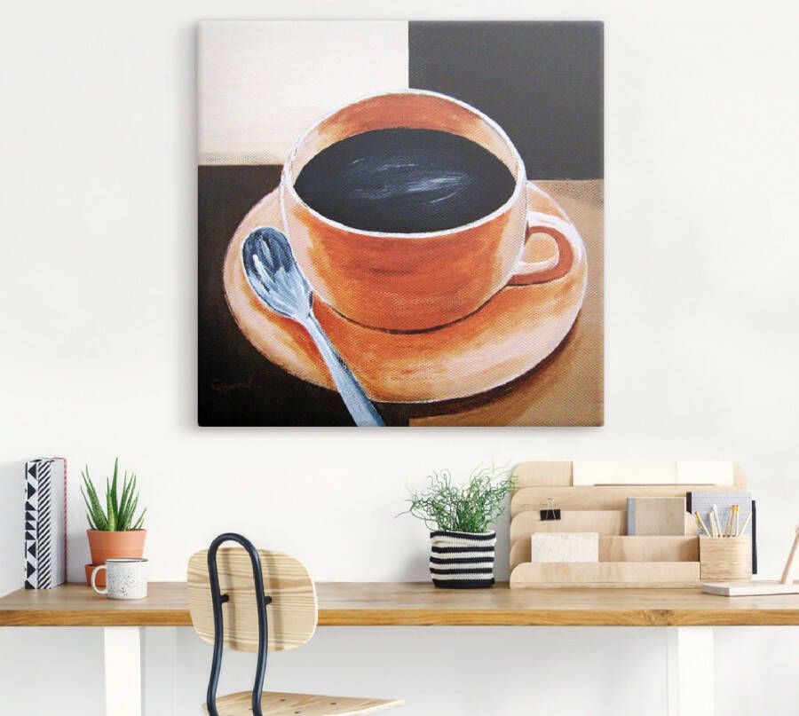 Artland Artprint Koffie als artprint op linnen poster in verschillende formaten maten