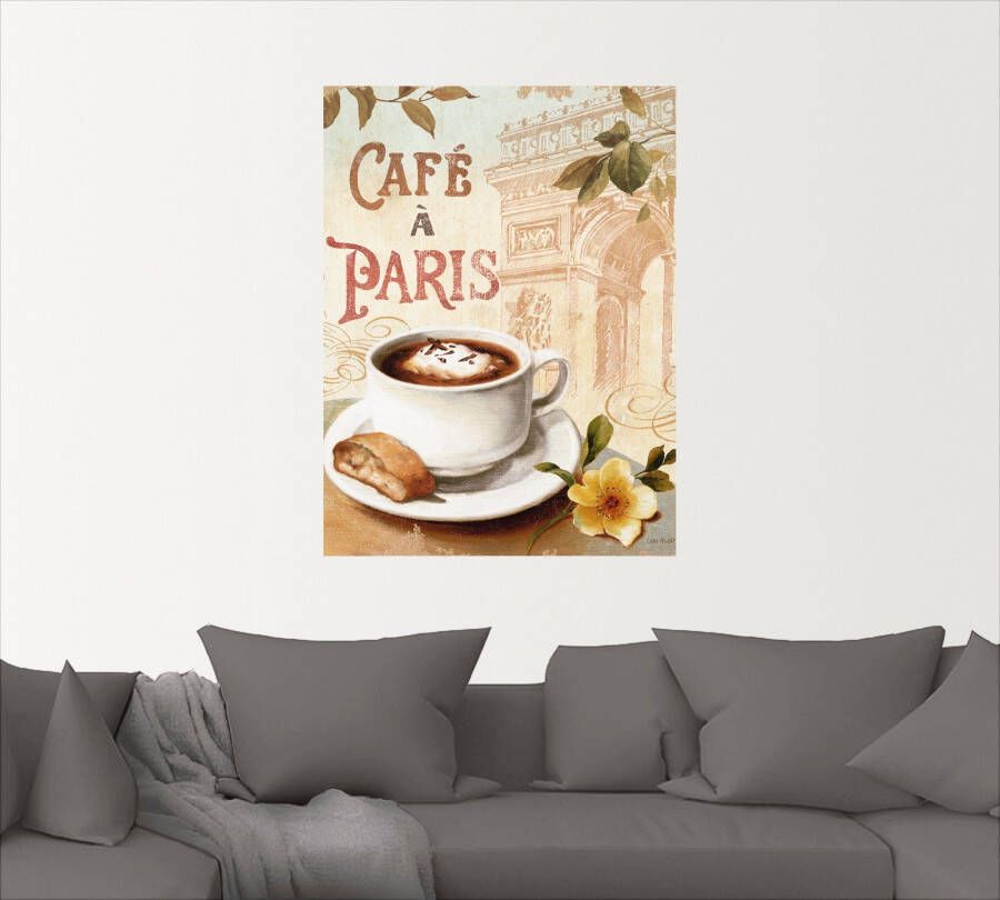 Artland Artprint Koffie in Europa I als poster muursticker in verschillende maten