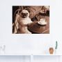 Artland Artprint Koffie mopshond als artprint op linnen poster muursticker in verschillende maten - Thumbnail 3